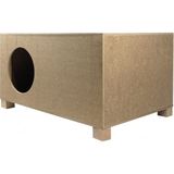 Goxawee Kedi Kulubesi Dış Ortam Uygun Ahşap Kedi Evi 57X40X28 cm