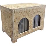 Goxawee Kedi Kulubesi Dış Ortam Uygun Ahşap Kedi Evi Double Osb 61X41X36 cm