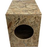 Goxawee Kedi Kulubesi Dış Ortam Uygun Ahşap Kedi Evi Osb 43X41X29 cm