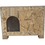 Goxawee Kedi Kulubesi Dış Ortam Uygun Ahşap Kedi Evi Osb 61X41X36 cm