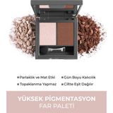 Göz Farı - Duo Eyeshadow 206 Power Of Pearls &Creamy Brown 3 g