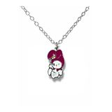 Göz Kırpan My Melody Figürlü Pembe Kolye – 60 Cm Zincirli Kawaii Anime Takı