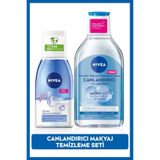 Göz Makyaj Temizleyici 125ML ve Canlandırıcı Micellar Makyaj Temizleme Suyu, Amino Asit, E Vitamini