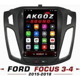GÖZA-X Ford Focus 3-4 2015-2018 Tesla Multimedya Çerçevesi 9.7 Inç Soketleri Içinde
