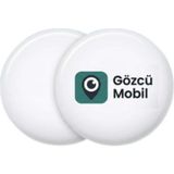 Gözcü Mobil Ios Android Uyumlu Airtag 10/30 Ay Batarya Ömrü Anlık Geçmişe Dönük Konum Gps Araç Motor Çocuk Akıllı Takip Cihazı (Mini) - Ahşap - Bej