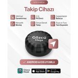 Gözcü Mobil Mega Takip Cihazı Ios Android Uyumlu Motor Araç Taşıt Gps Cihazı IP68 Su Geçirmez Akıllı Takibi (5-10 Dakika Aralıklı Sinyal Alır)