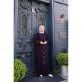 GÖZDE GİYİM BÜYÜK BEDEN PARLAK TAŞLI ANNE ELBİSE