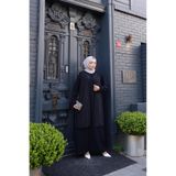 GÖZDE GİYİM BÜYÜK BEDEN YAĞMUR TAŞLI ANNE ELBİSE