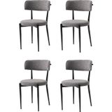 Gözde Sandalye Metal 4 Li Set Cafe,Restaurant,Mutfak,Salon,Yemek Odası Sandalyesi