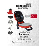 Gözdehome Erato Pizza Makinesi Taşfırınım Lahmacun Makinesi Doğal Taş Tabanlı Fırın Kırmızı