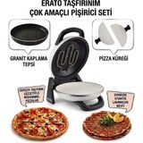 Gözdehome Erato Taşfırınım Doğal Taş Tabanlı Pizza Makinesi Taş Fırın - Beyaz