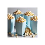 GözdeParti Popcorn Kutusu ( Mısır , Cips Kutusu ) 8 Adet Mavi