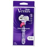 Gozebu Gillette, Venus Deluxe Smooth Swirl Kadın Tıraş Kolu + 1 Bıçak Dolum, 1 Adet