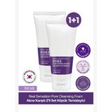 Gözenek Karşıtı Temizleyici 2li Set LEBELAGE Real Sensation Pore Cleansing Foam 1+1