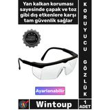 #Gözlük İş Güvenliği Koruyucu Lens Ergonomik Tam Korumalı Şeffaf Ayarlı Çapak Laboratuvar Gözlüğü