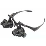 Gözlük Modeli 10X 15X 20X 25X Lens,2Led Işıklı,Büyüteç P80773s7931