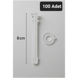 Gözlük Stand Burunluk Gözlük Askılığı Boy 8 cm 100 Adet Beyaz