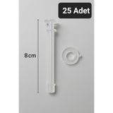 Gözlük Stand Burunluk Gözlük Askılığı Boy 8 cm 25 Adet Beyaz