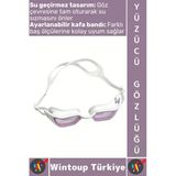 #Gözlük Yetişkin Çocuk Su Sızdırmaz Buğu Önleyici Lens Şık Ayarlanabilir Deniz Havuz Yüzücü Gözlüğü