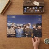 Gözlüklü Atatürk Tasarımı 240 Parça Ahşap Puzzle Ahşap Kutuda MP06365