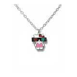 Gözlüklü Hello Kitty Figürlü Kolye – 60 Cm Zincirli Sevimli Ve Tarz Aksesuar
