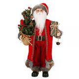 Gözlüklü Noel Baba Dekoratif Biblo 47,5 cm
