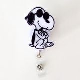 Gözlüklü Snoopy Temalı Yoyo Yaka Kartlıgı