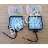 Gözpar Oto 2 Adet Off Road Sis Farı 16 LED Kare Çalışma Lambası