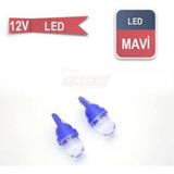 Gözpar Oto Ampul 12V T10 LED Fariçi Mavi P103