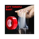 Gözpar Oto Çift Taraflı Bant Şeffaf Silikon Bant 5mt 25MM x 5 Metre