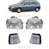 Gözpar Oto Fiat Uno Sağ-Sol Far ve Sağ-Sol Sinyal Takım Halinde 4 Parça