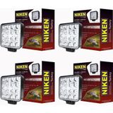 Gözpar Oto Niken 16 LED Kare Off Road Sis Farı Çalışma Lambası 4 Adet 12-24V (532217759)