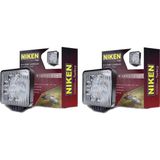 Gözpar Oto Niken 9 LED Kare Off Road Sis Farı Çalışma Lambası 2 Adet 12-24V