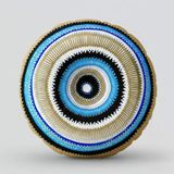 Gözü Olanın... - 45X45 Cm Dijital Baskı Dekoratif Boncuk Silikon Dolgulu Yastık