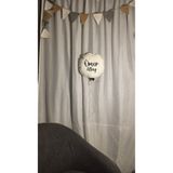 Gözükara Kumaş krem balon çoçuk odası kapı süsü duvar decor ürünü asılabilir
