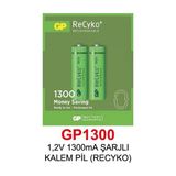 GP 1,2V 1300mA ŞARJLI KALEM PİL (RECYKO)