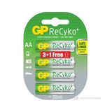 GP 4'lü (3+1) ReCyko Pro Ni-Mh Şarj Edilebilir AA Kalem Pil 2.000 mAh (GP210AAHC2P/6)