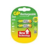 GP 650 Mah Ni-mh Şarjlı İnce Kalem Pil 2'li