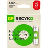 GP 6X 2600 MAH Şarj Edilebilir AA Boy Kalem Pil