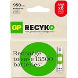 GP 6X 950 Mah Şarj Edilebilir AAA Boy Ince Pil
