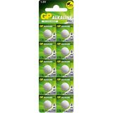 Gp A76 LR44 1.5V Alkalin Ag-13 Pil (A76F-2C10) 10LU Paket (4209)
