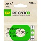 Gp Aaa 950 Mah Şarjlı Ince Kalem Pil 2'li Paket GP100AAHCEMTR-2GB - 2 Adet