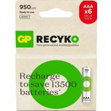 GP Aaa 950 Mah Şarjlı İnce Kalem Pil 4+2 Li Paket Gp100Aaahce4-2Bb