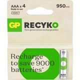 Gp Aaa 950 Mah Şarjlı Ince Kalem Pil 4'lü Paket GP100AAHCEMTR-4LÜ - 4 Adet