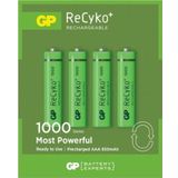Gp Aaa 950 Mah Şarjlı İnce Kalem Pil 4'lü Paket