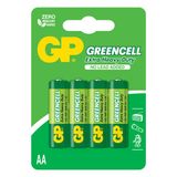 Gp Batteries 15G Greencell R6p/1215/Aa Kalem Pil, 1.5 Volt, 4'Lü Kart