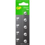 Gp Batteries 189 Ultra Plus Lr54/189/V10ga Boy Alkalin Düğme Pil, 1.5 Volt, 5'Li Kart