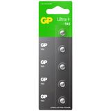 Gp Batteries 192 Ultra Plus Lr41/192/V3ga Boy Alkalin Düğme Pil, 1.5 Volt, 5'Li Kart
