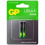 Gp Batteries 25A Ultra Plus Lr8d425/E96/Aaaa Boy İncenin İncesi Pil, 1.5 Volt, 2'Li Kart