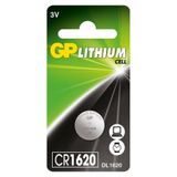 GP Batteries Batteries Cr1620 1620 Boy Lityum Düğme Pil, 3 Volt, Tekli Kart